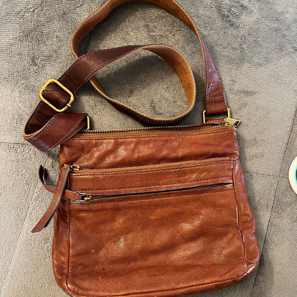 FOSSIL - GENUINE LEATHER - COREY CROSSBODY BAG